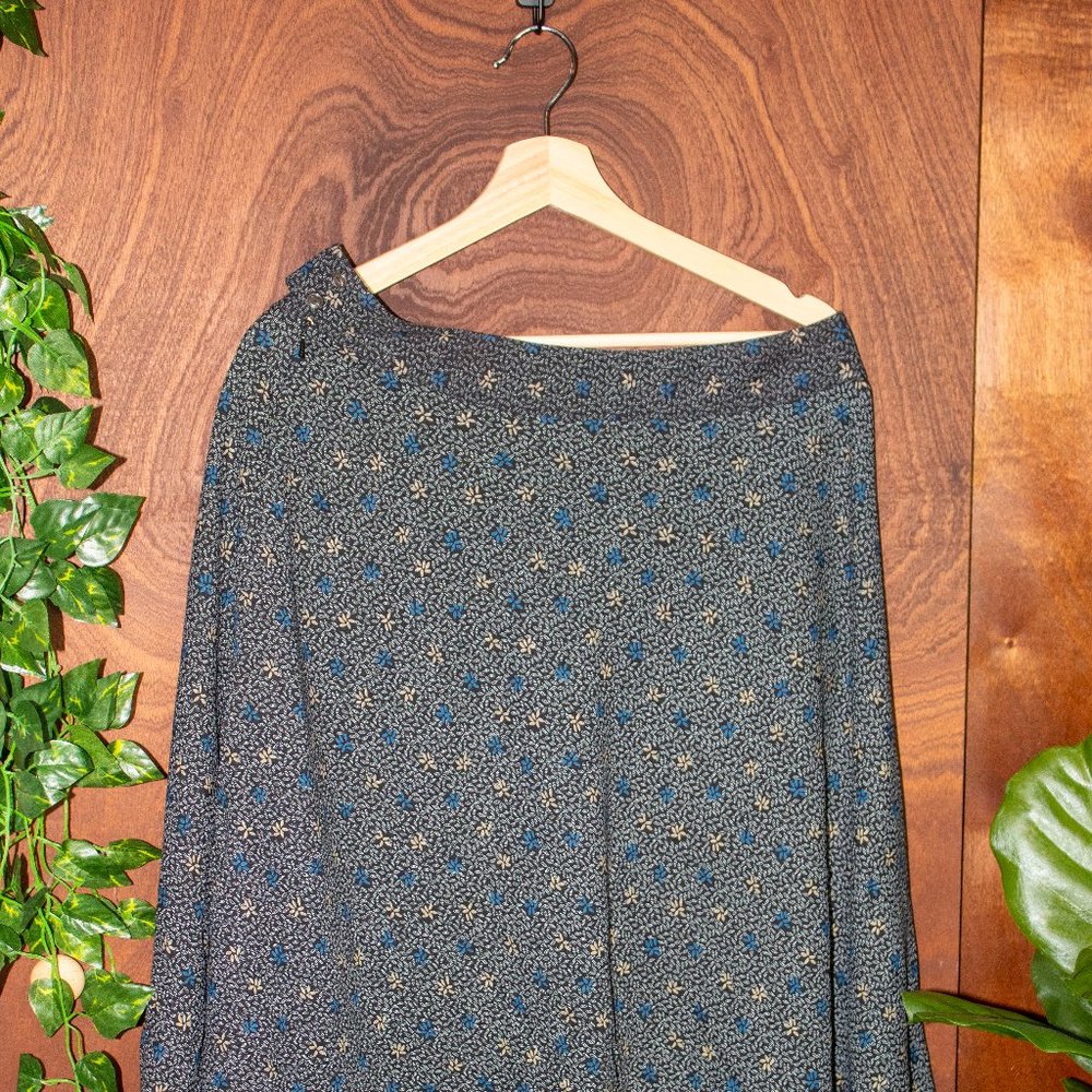 Flower patterned Midi Skirt